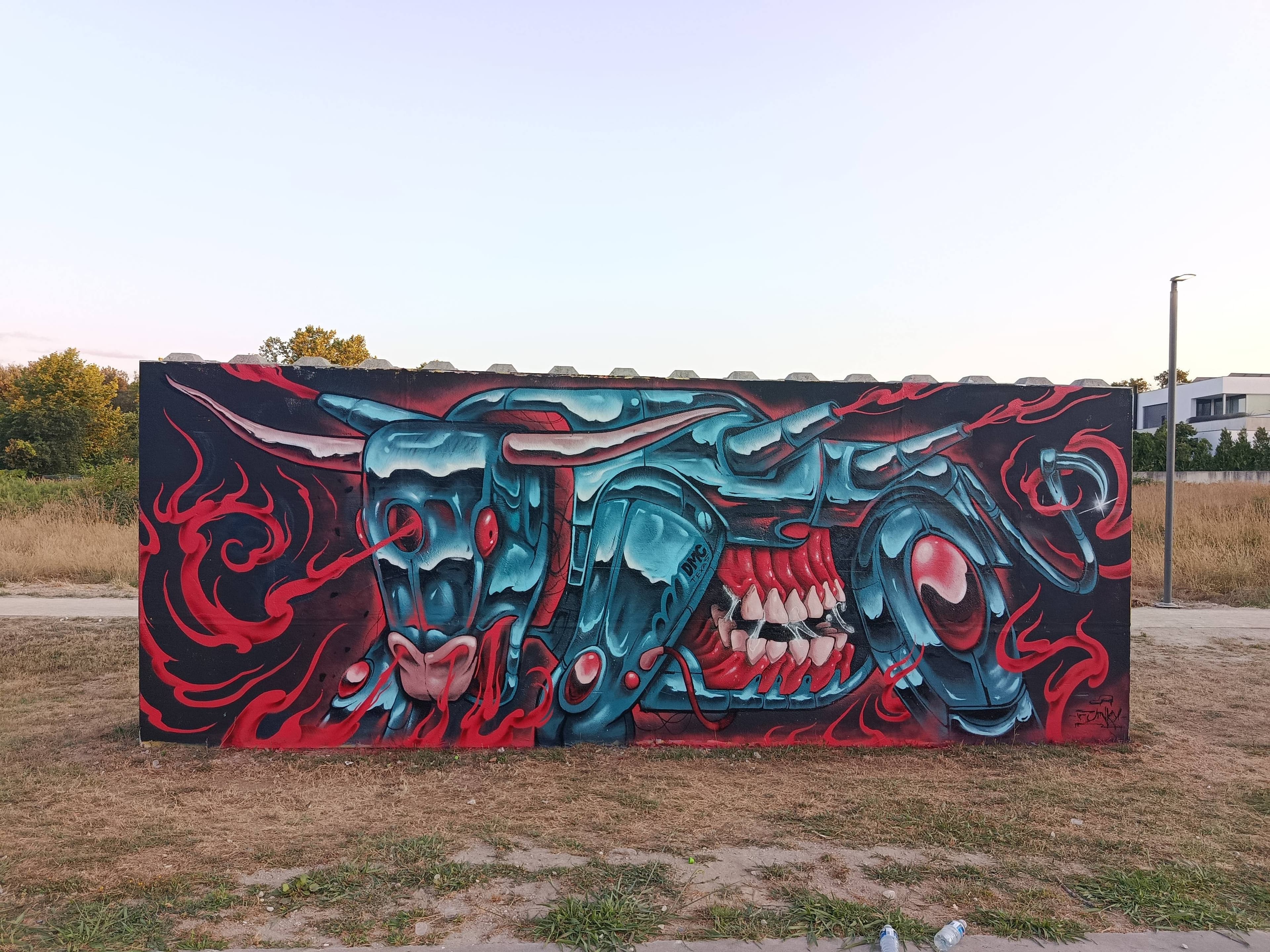 Vacas de Fogo graffiti, Sebastianas, Portugal 2025