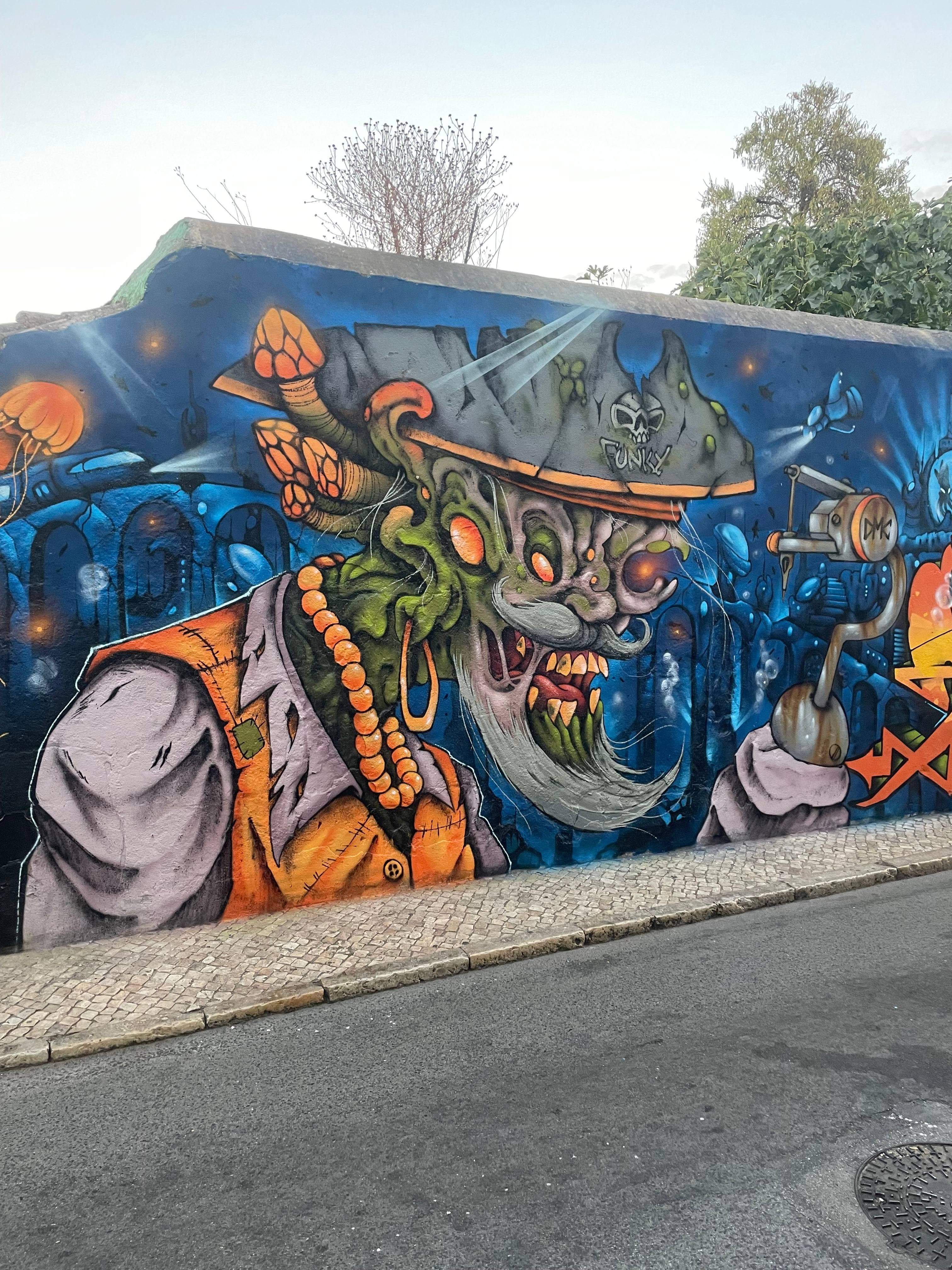 Pirates of the West Coast graffiti, Commission for Lagos Municipality, Portugal 2025