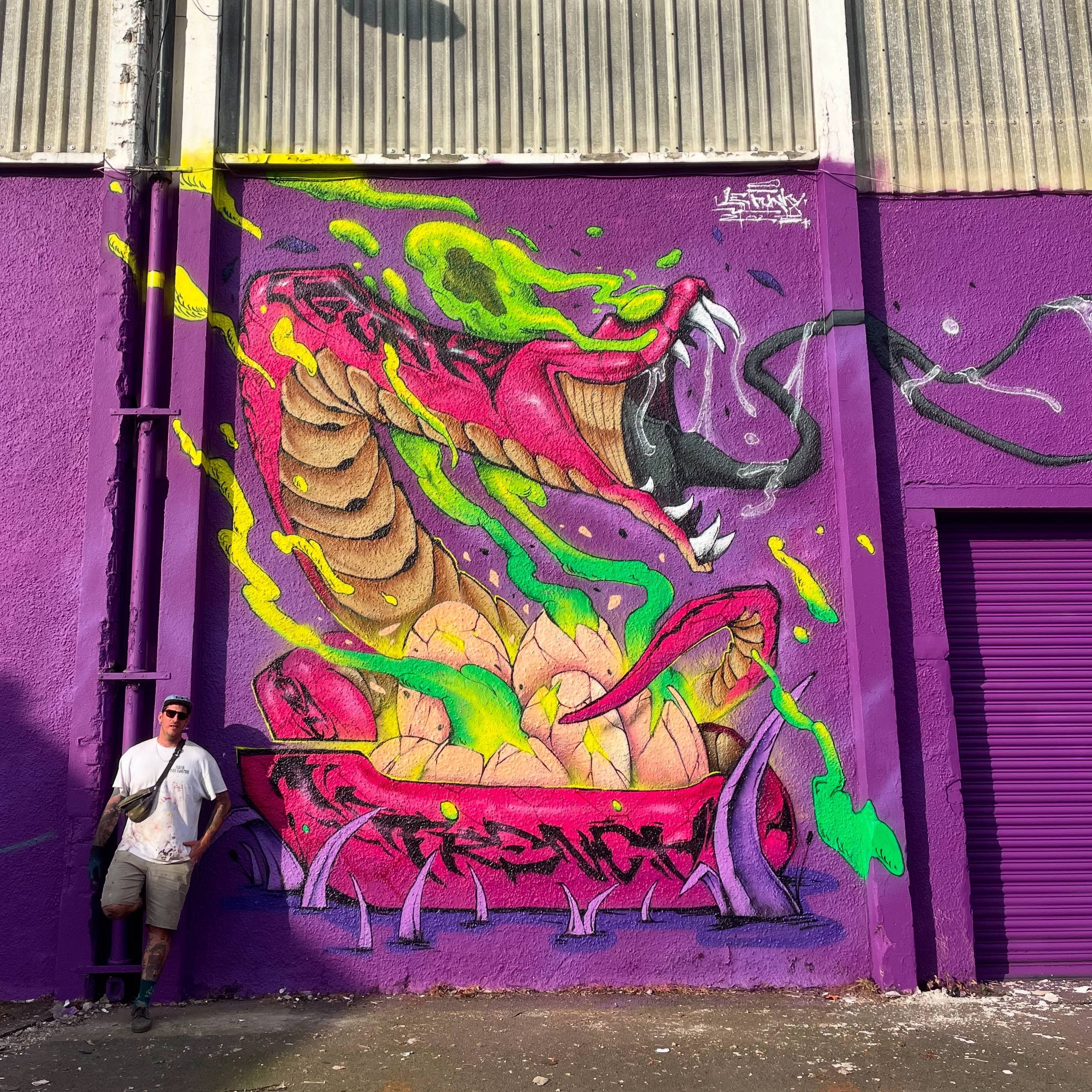 MotherSnake graffiti, Edimburgh Mural Festival Scotland 2025
